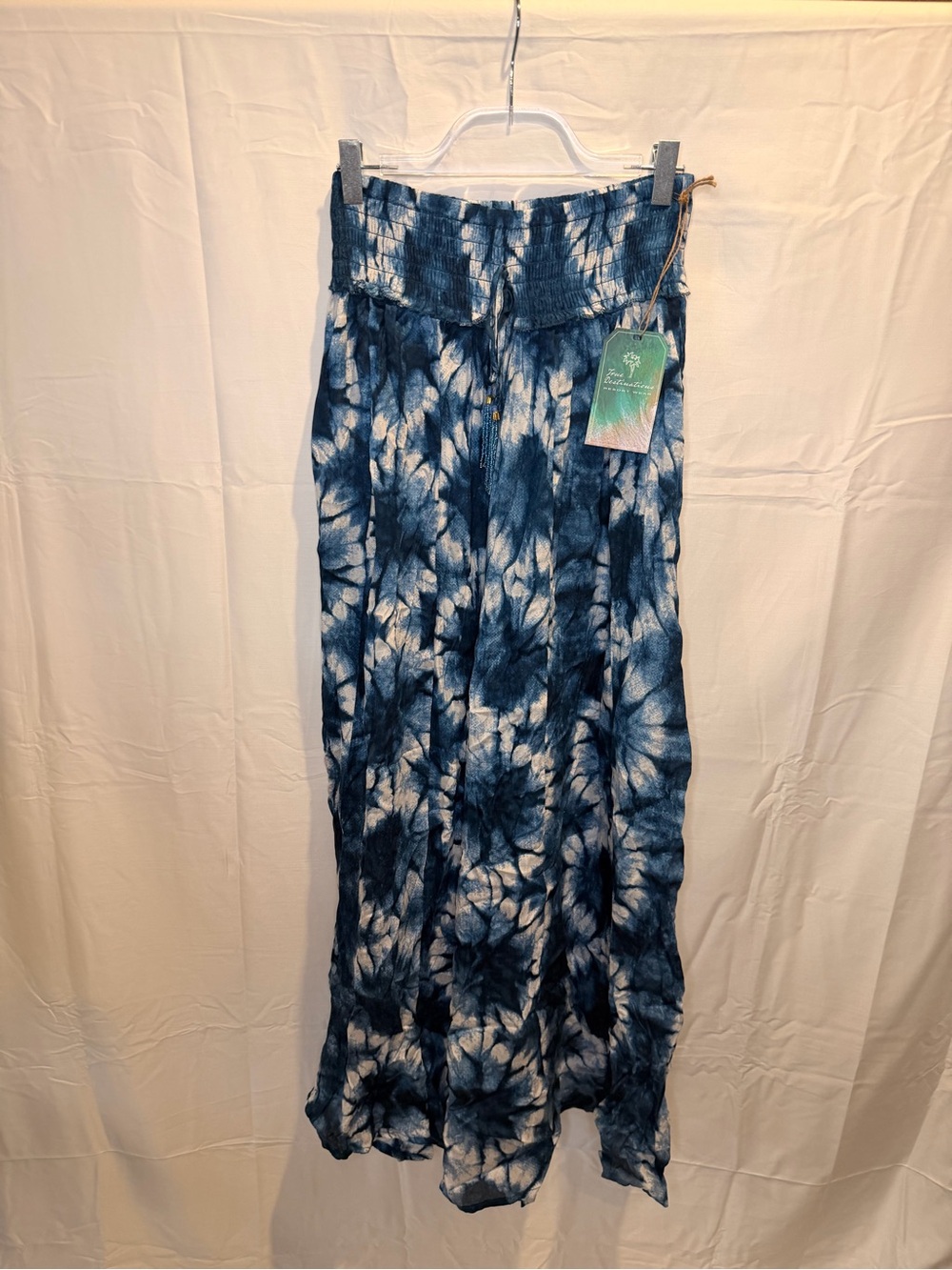 Blue Tie-Dye flowy pants